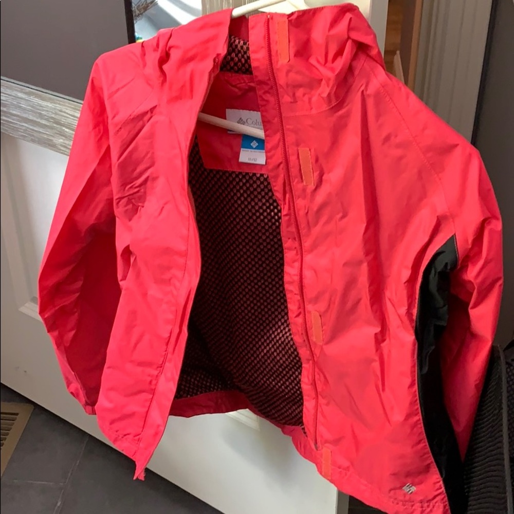 Girls 10/12 Columbia lightweight rain coat